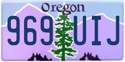 OR license plate 969UIJ