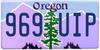 OR license plate 969UIP