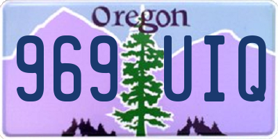OR license plate 969UIQ