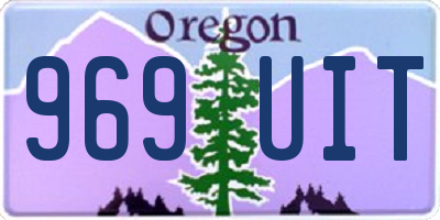 OR license plate 969UIT