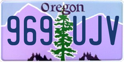 OR license plate 969UJV