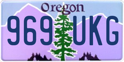 OR license plate 969UKG