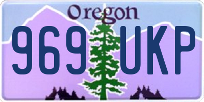 OR license plate 969UKP