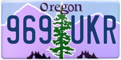 OR license plate 969UKR