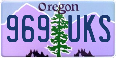 OR license plate 969UKS