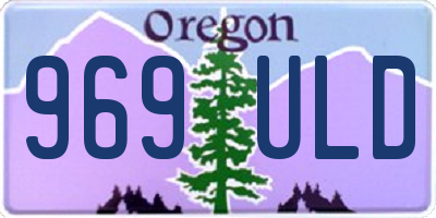 OR license plate 969ULD
