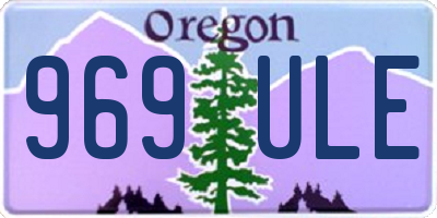 OR license plate 969ULE