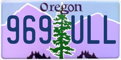 OR license plate 969ULL