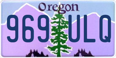 OR license plate 969ULQ