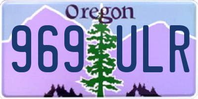 OR license plate 969ULR