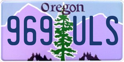 OR license plate 969ULS