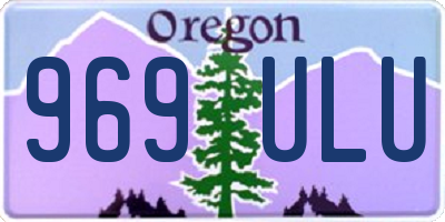 OR license plate 969ULU