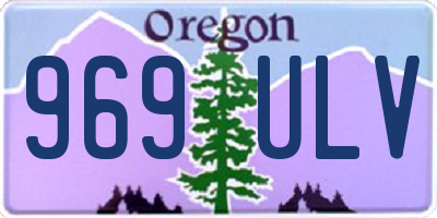 OR license plate 969ULV