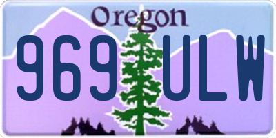 OR license plate 969ULW