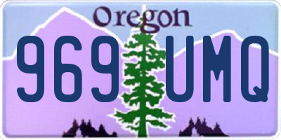 OR license plate 969UMQ