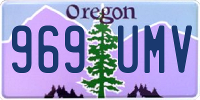 OR license plate 969UMV