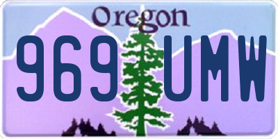 OR license plate 969UMW