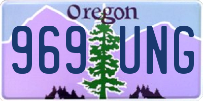 OR license plate 969UNG