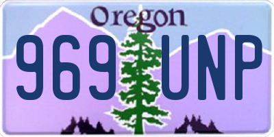 OR license plate 969UNP