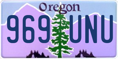 OR license plate 969UNU