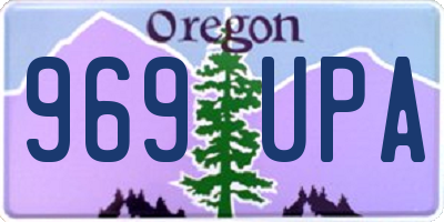 OR license plate 969UPA