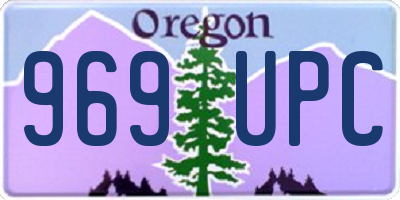 OR license plate 969UPC