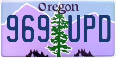 OR license plate 969UPD