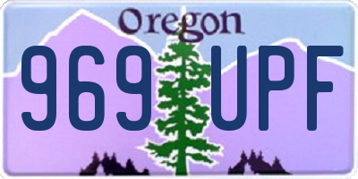 OR license plate 969UPF