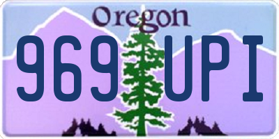 OR license plate 969UPI