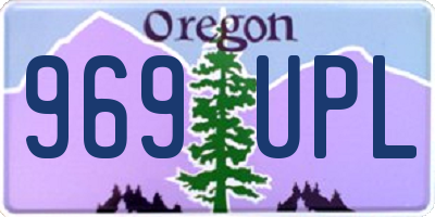 OR license plate 969UPL