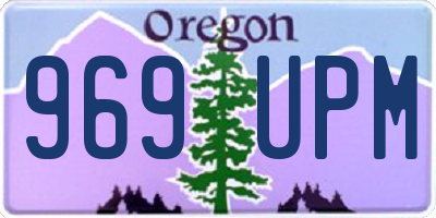 OR license plate 969UPM