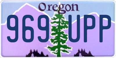 OR license plate 969UPP