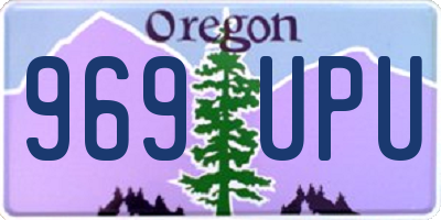 OR license plate 969UPU