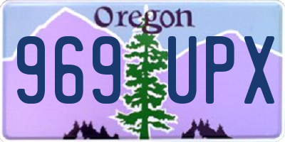 OR license plate 969UPX