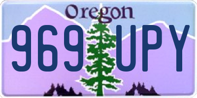 OR license plate 969UPY