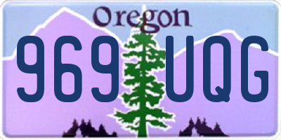 OR license plate 969UQG