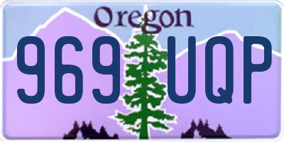 OR license plate 969UQP