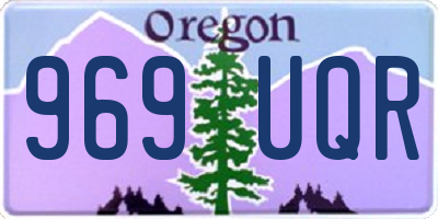 OR license plate 969UQR