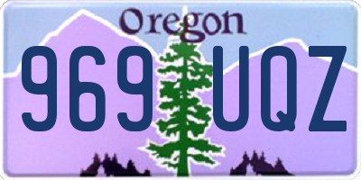 OR license plate 969UQZ