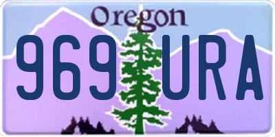 OR license plate 969URA