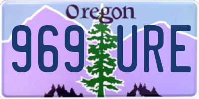 OR license plate 969URE