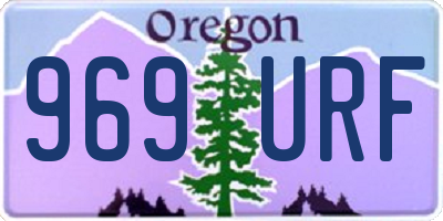 OR license plate 969URF