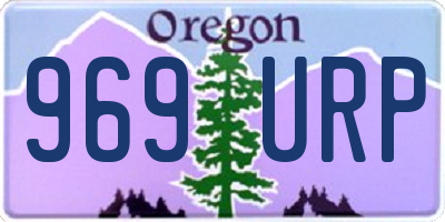 OR license plate 969URP