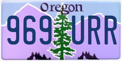 OR license plate 969URR