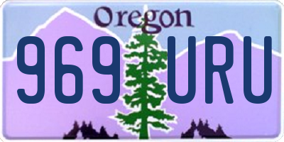 OR license plate 969URU