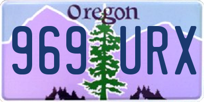 OR license plate 969URX