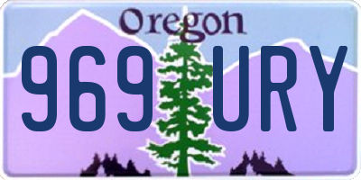 OR license plate 969URY