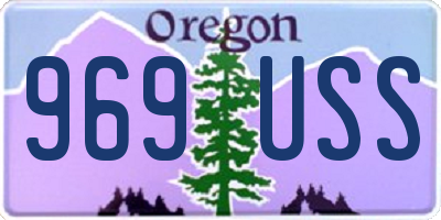 OR license plate 969USS