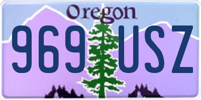 OR license plate 969USZ