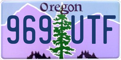 OR license plate 969UTF